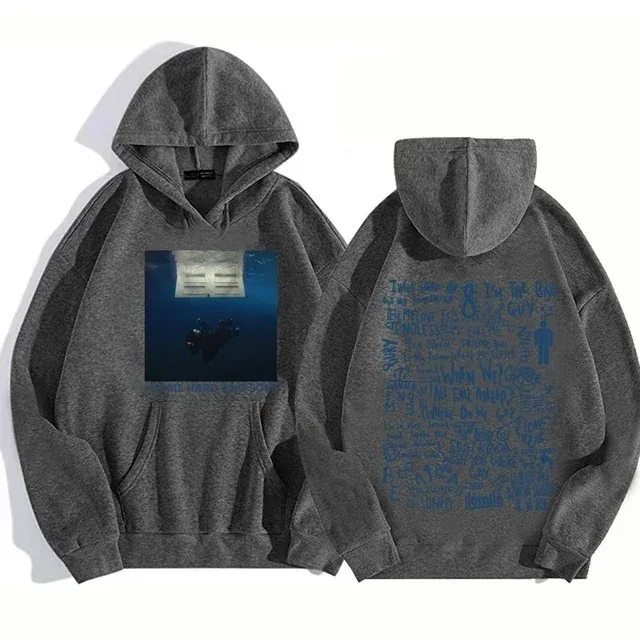 Hit Me Hoodie Tur Keras dan Lembut Pulover Billie Kaus Bulu Musim Gugur Musim Dingin Cetak Grafis Penyanyi Pria untuk Penggemar