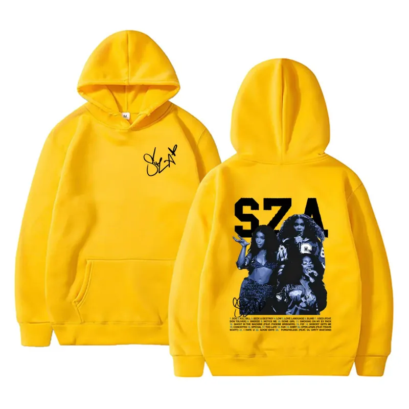 Hot Rapper SZA SOS Graphic Hoodie Men Women Hip Hop Fashion Oversized Hooded Sweatshirt Unisex Vintage Casual Pullover Hoodies — image 11