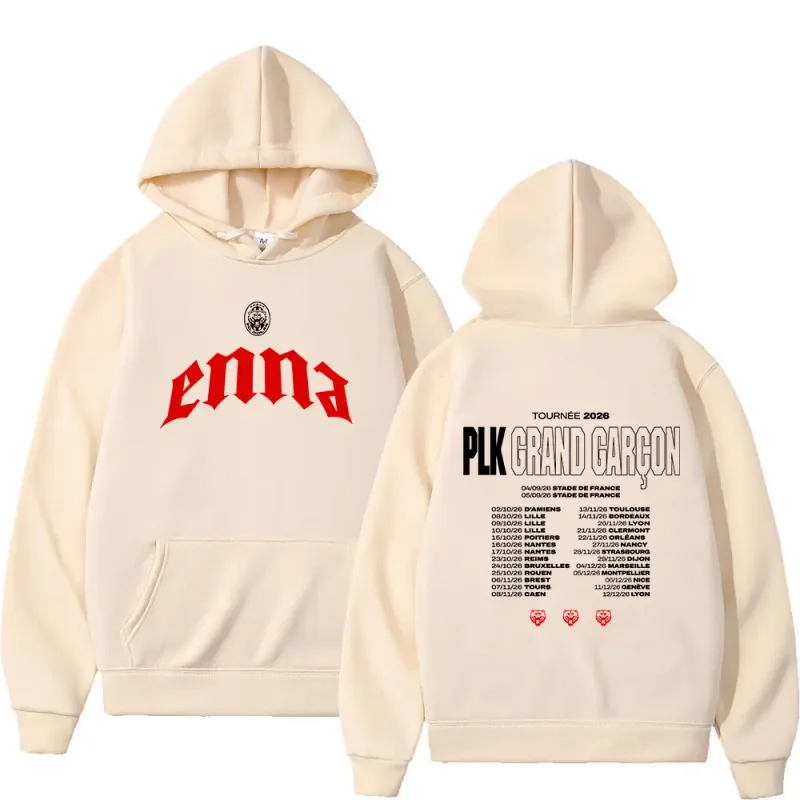 Rapper PLK Grand Garcon 2026 Tour Merch Hoodies Homens Mulheres Roupas Moda Hip Hop Pullovers Mangas Compridas Moletons Streetwear — image 12