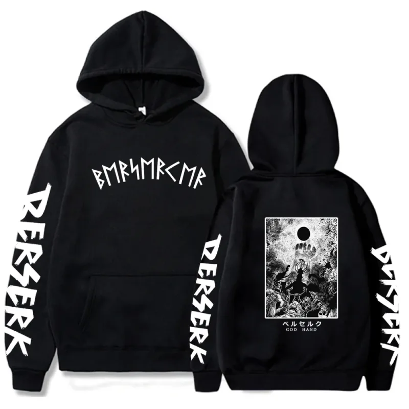 Berserk 拉鍊連帽衫男款長袖運動衫抓絨超大外套外套有趣 Berserk 日本動漫街頭服飾 — image 17