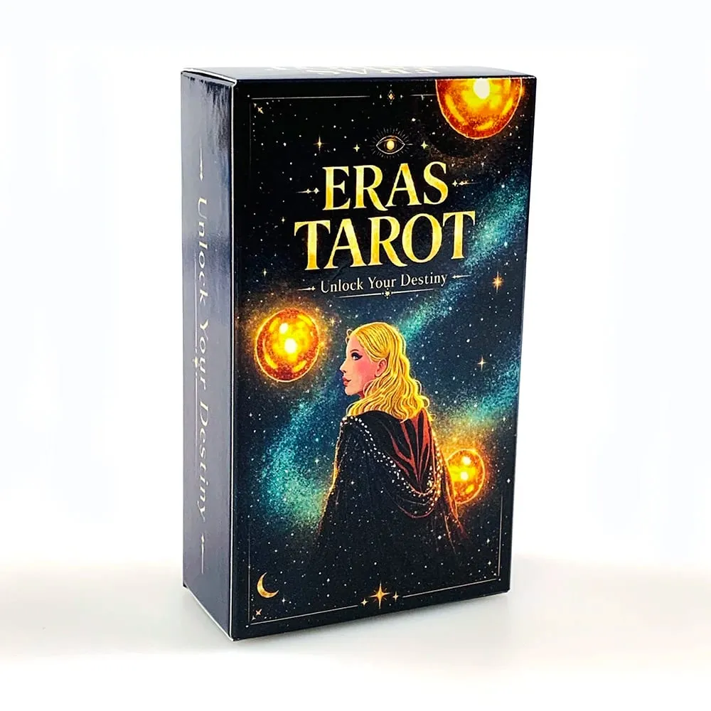 Eras Tarot Pakli Csillagos galaxis Kozmikus témájú Tarot Kártyák Misztikus Űrboszorkány Jóslás Társasjáték Sorsolvasás Meditációs Kártyák