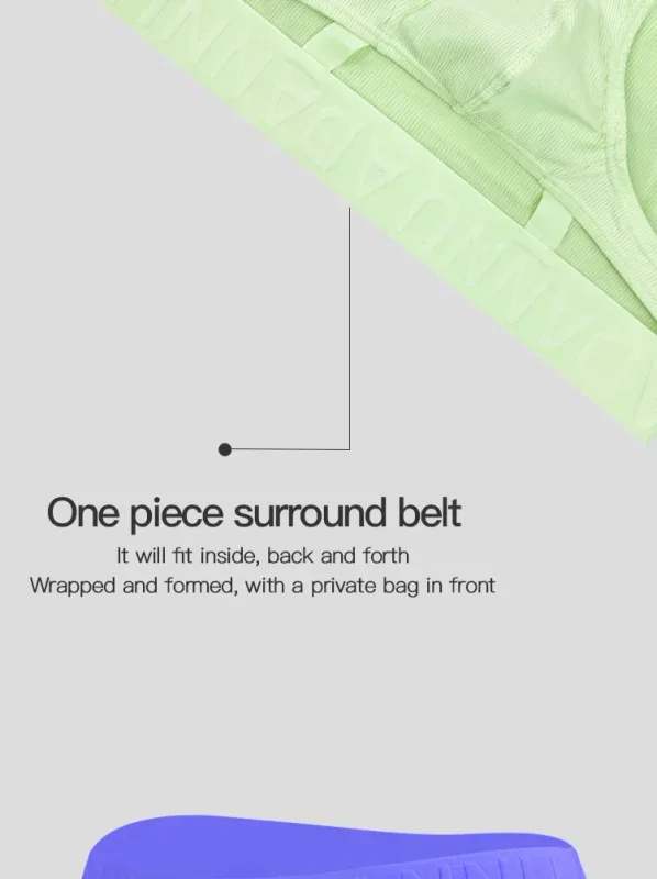 1PCS Mens Ribbed Bikini Briefs Monochrome Logo Wide Waistband Vertical Stripe Fabric 3D Pouch Low Rise Male Underwear — image 3