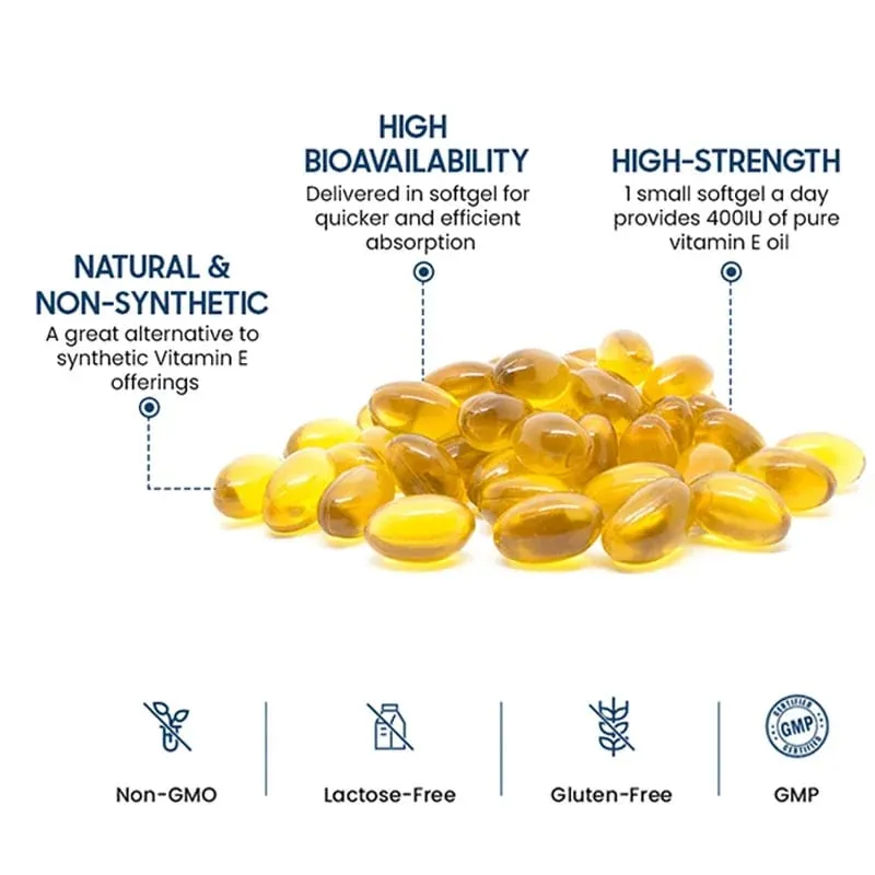 Bcuelov E-vitamin 450 mg (1000 NE) vegyes, támogatja az immunrendszert és a bőr táplálását – természetes antioxidáns – glutén- és tejmentes — image 7