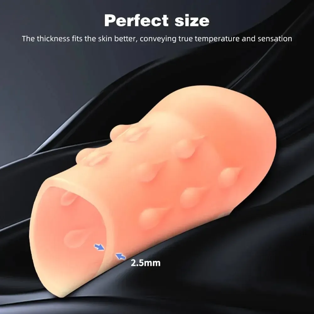 Szilikon férfi pénisztakaró Reális műpénisz kakas pumpa Phallus Extender Növekvő ejakuláció Orgazmus Szexjátékok férfinak — image 3
