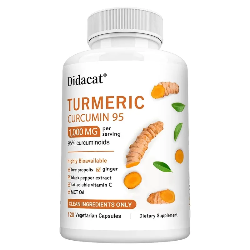 Turmeric Curcumin Supplement 1 000mg – 95% Curcuminoids with Black Pepper & Ginger Supports Joint & Antioxidant Health — image 9