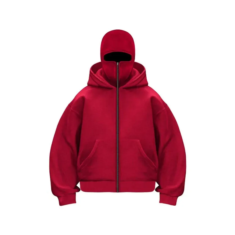 Men's and Women's Berets - Rock Style - Fall/Winter Collection - New Product - Double-Layered Hooded Sweatshirt - Zipper Jacket — image 14