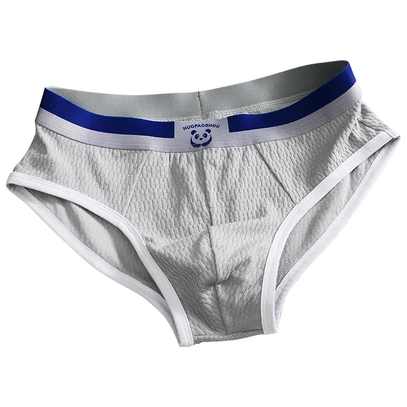 Nova calcinha masculina meninos sexy roupa interior adolescente calcinha de algodão calças triângulo tamanho grande simples respirável fina maré shorts — image 6