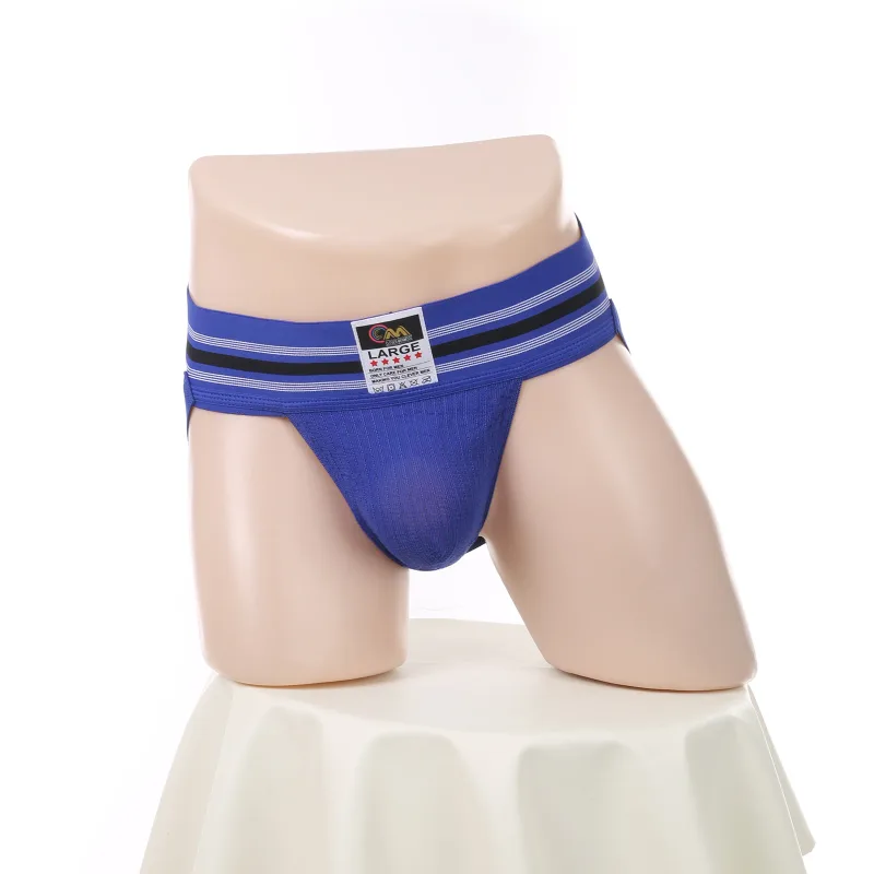 Men Underwear Athletic Jock Strap Supporter Classic Thong Elastic Wide Waistband Underpants Breathable Jockstrap Sexy Lingerie