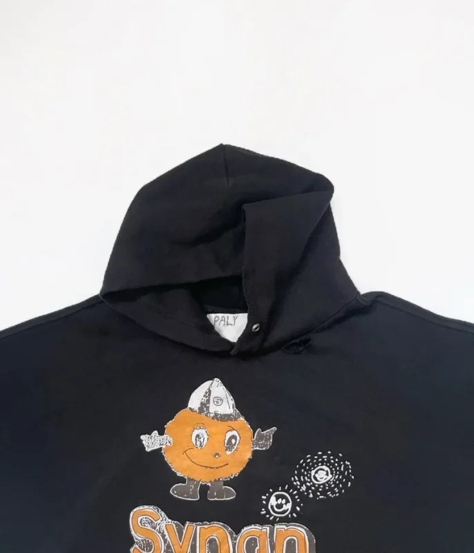 Hoodies PALY Bersaiz Besar Baru Lelaki Wanita Dicuci Hitam Rosak Kualiti Terbaik Kasual Vintage Cardigan Zip Sweatshirt