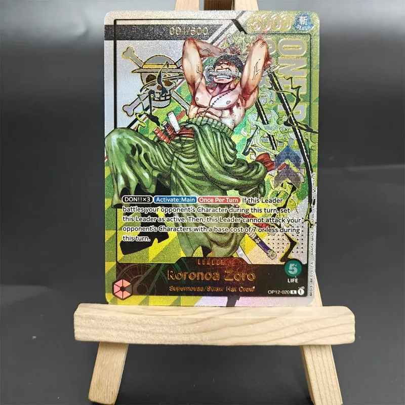 עשה זאת בעצמך One Piece Card Game Treasure Cup Roronoa Zoro OP12-020 בסידרה 1/600 600/600 אוסף כרטיסי אנימה באנגלית — image 2