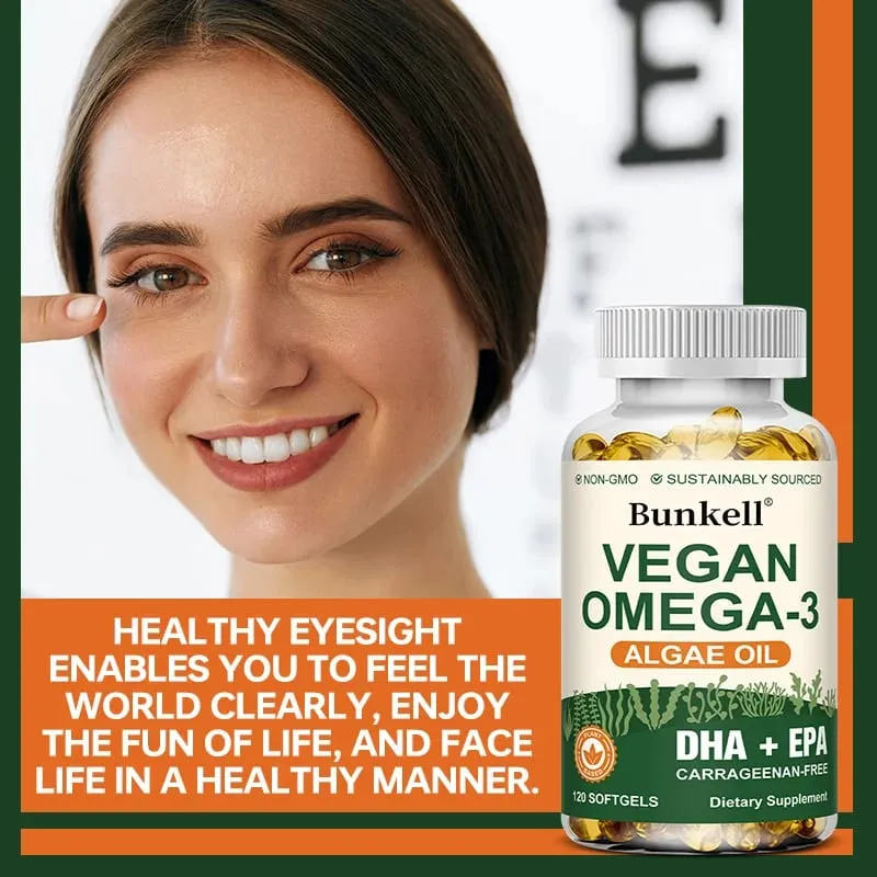 1000mg Algae Oil Supplement Supports Brain Cardiovascular and Vision Health Anti-inflammatory and Antioxidant — image 2