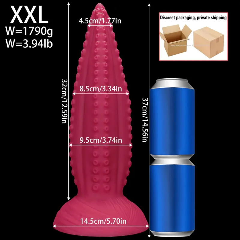 66cm Super Long Huge Anal Plug Big Thick Butt Plugs Training Anal Dilator Toy Prostate Massager Adult Anal Sex Toy For Women Men