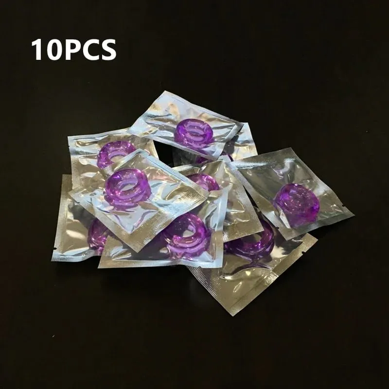 10/5Pcs Silicone Durable Penis Ring Adult Men Ejaculation Delay Cock Rubber Rings Penis Enlargement Sex Toys For Male Sex Ring