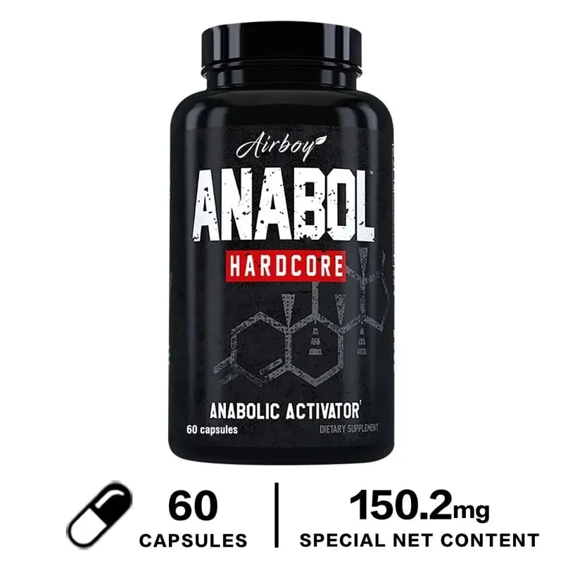 Anabol Hardcore Supplement - Muscle Growth Improved Endurance Stress and Mood Relief and Overall Health — image 8