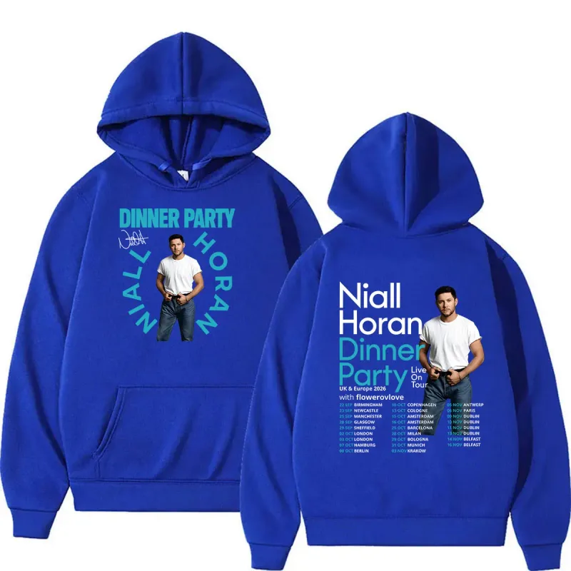Niall Horan Dinner Party Live on Tour 2026 Hoodie Men's Hip Hop Vintage Pullover Sweatshirt Unisex Long Sleeve Oversized Hoodies — image 10