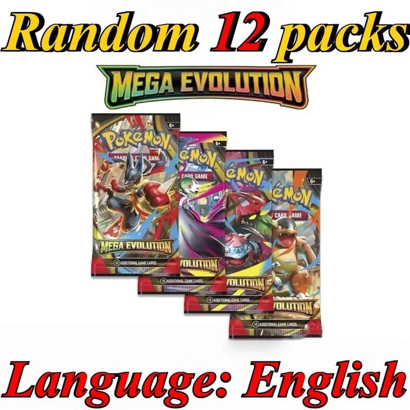 10 πακέτα καρτών Pokémon Bright Stars 151 Prismatic Evolutions PALDEAN FATES English Reinforcement Battle Δώρο κάρτα συναλλαγής — image 12