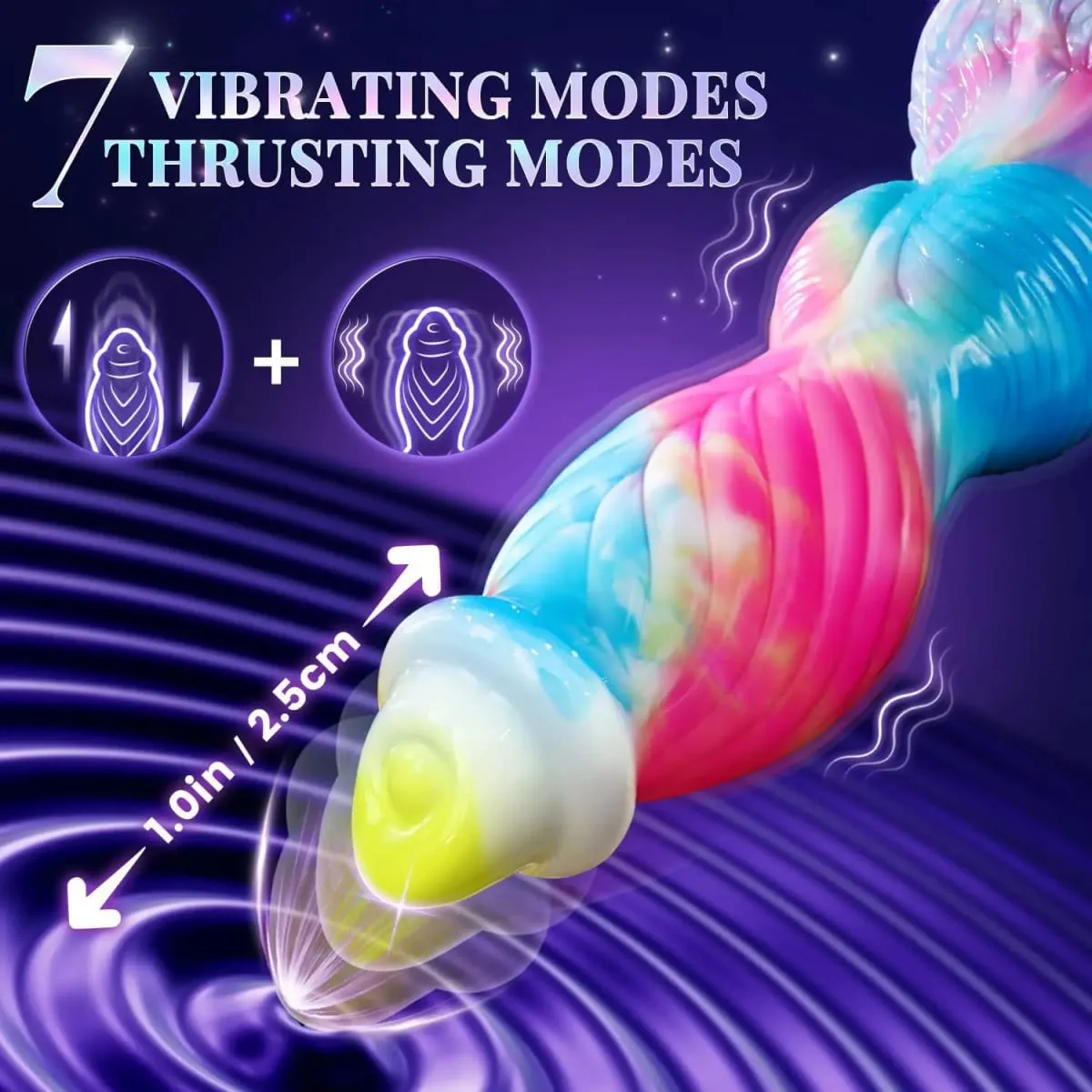 Thrusting Dragon Dildo vibrátor szexjátékok 10" 4IN1 Monster távirányító Vastag vibrátor tapadókorong Dildo anális játékok felnőtteknek szánt termék — image 2