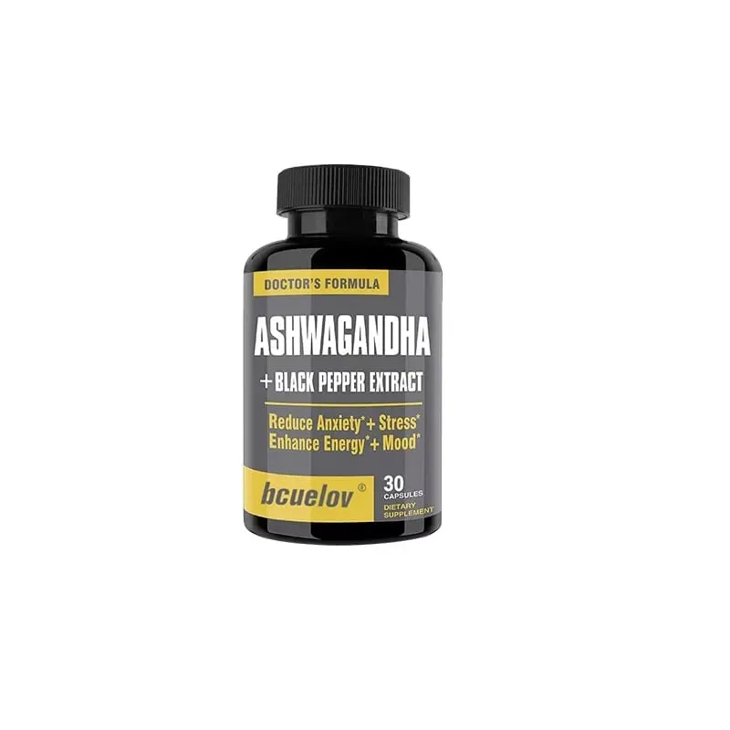 Ashwagandha + Black Pepper Extract Capsules Helps Improve Energy and Mood Reduce Anxiety and Stress Promotes Nerve Health — image 8