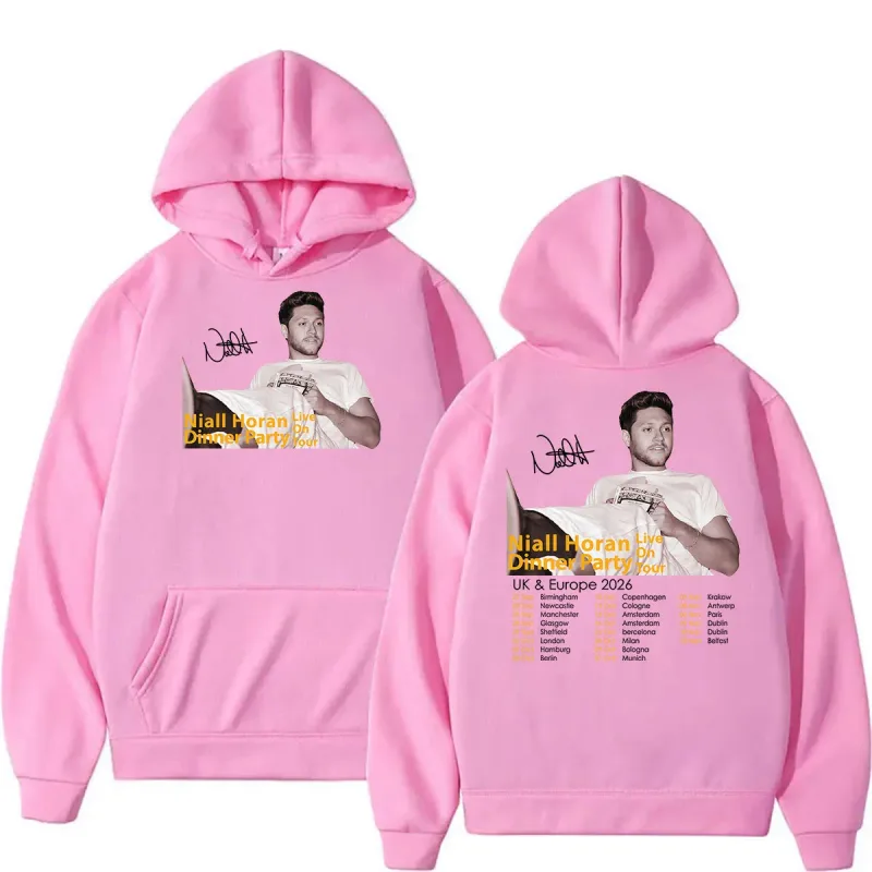 Niall Horan Dinner Party Live on Tour 2026 Print Hoodie Men's Clothing Fashion Oversized Sweatshirt Vintage Long Sleeve Hoodies — image 10