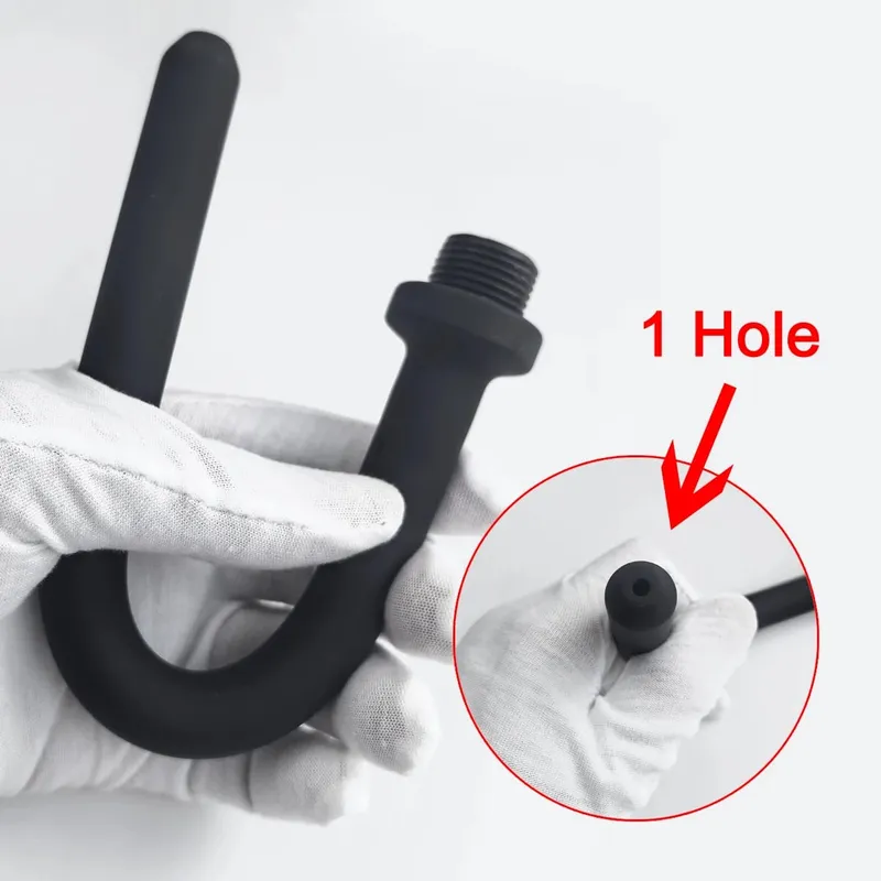 1 τεμ. σιλικόνης με flush πισινό plug-in ντους κλύσμα πρωκτού διαστολείς καθαριστικό τουαλέτας ενήλικες σεξουαλικά παιχνίδια BDSM Bondage σεξουαλική ευεξία