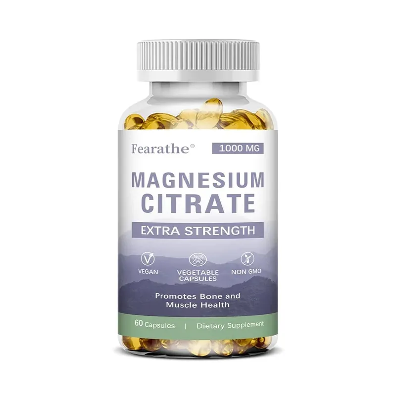 Magnesium Citrate 1000 Mg - Maximized Absorption Supports Muscle Nerve Bone Sleep and Heart Health - 120 Capsules — image 8