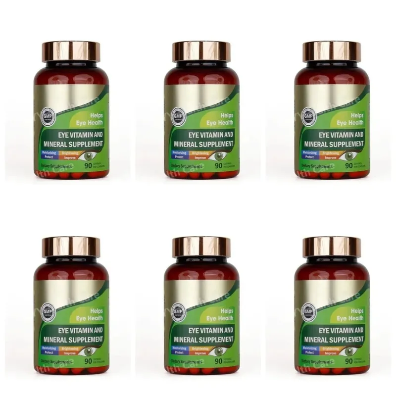Lutein Eye Vitamins kapszula zeaxantin cinkkel Napi szem táplálék-kiegészítő Szemegészségügyi támogatás felnőtteknek 90 Count palack — image 10