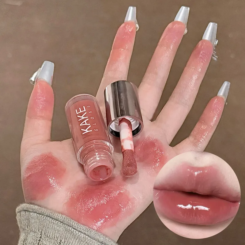 מראה שפתון נוזלי לחות ג'לי חום מים Light Lip Glaze סקסי ליפ גלוס עמיד לאורך זמן גוון שפתיים עירום איפור קוסמטיקה — image 9