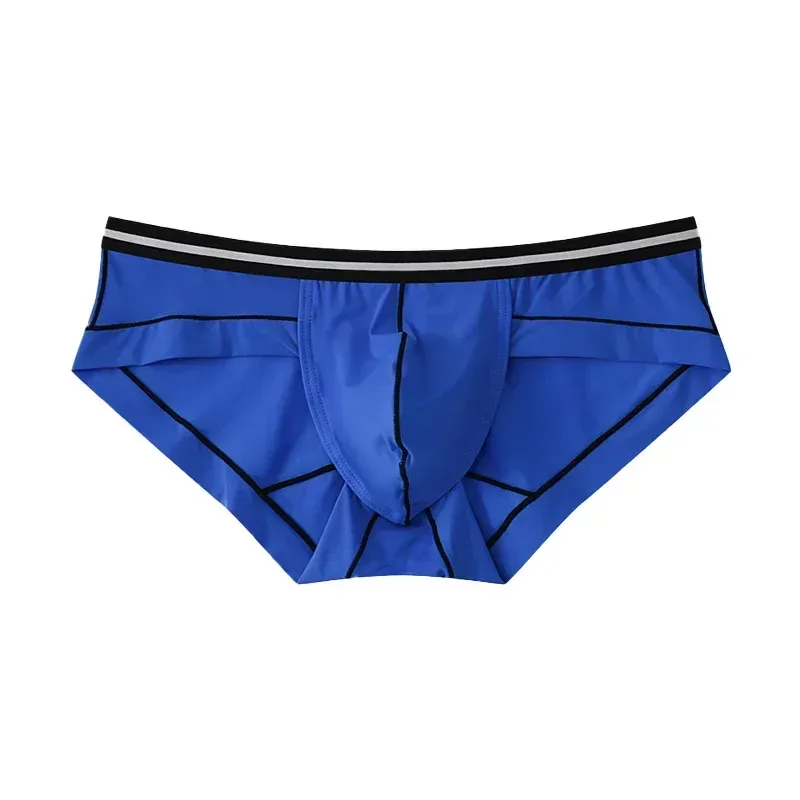 Ice Silk Briefs Seamless Panties Men Bulge Pouch Underwear Male Breathable Underpants Man Sexy U Convex Pouch Bikini Lingerie — image 26