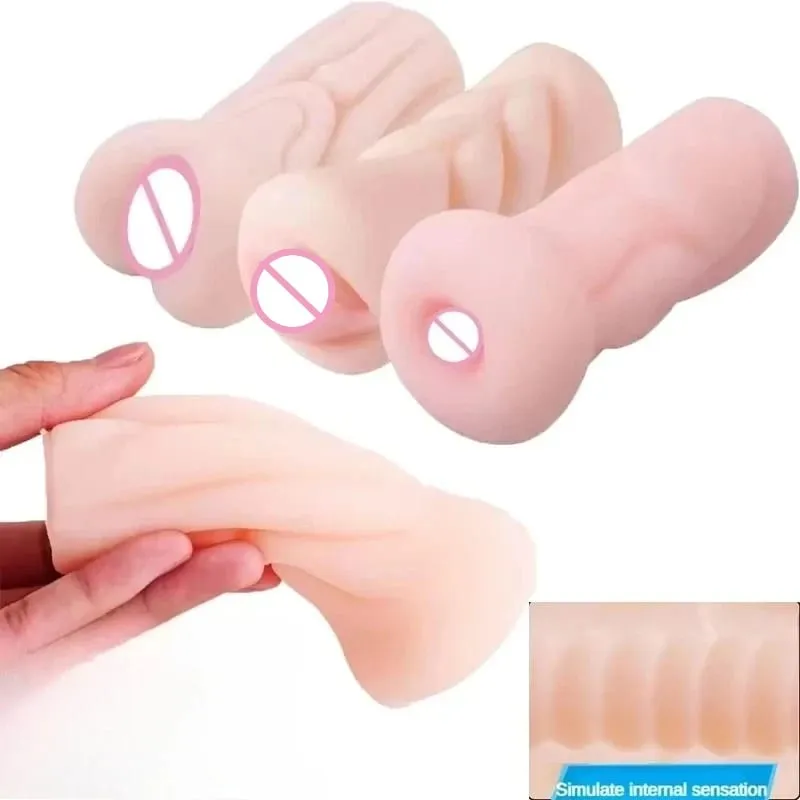 Férfi Repülőgép Kupa Férfi Maszturbátor Orális Hüvely Anális Maszturbáció Puha Valódi Vagina Zseb Pussy Szexjátékok Férfi Szopás — image 2