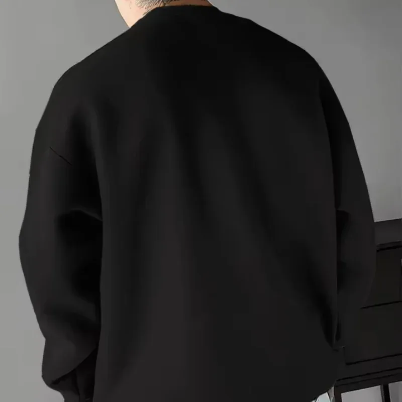 Ang bagong men's round-neck sweatshirt para sa Spring and Autumn 2026 ay kaswal at kumportable sa 3D letter pattern printing — image 13