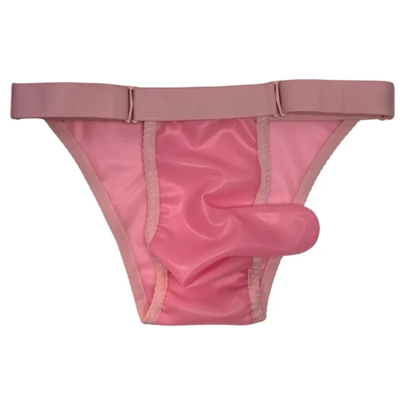 DJ Club Show Latex Underpants Costume Show Brand New Condition Comfortable Fit Fitted T-Briefs For Costume Events