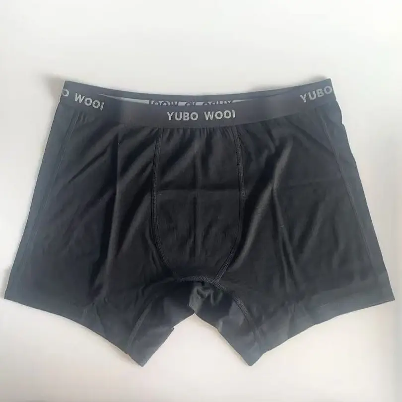 Cuecas boxer masculinas de lã merino, roupa íntima de lã merino, camada base, cueca boxer merino, umidade macia, respirável e confortável — image 2
