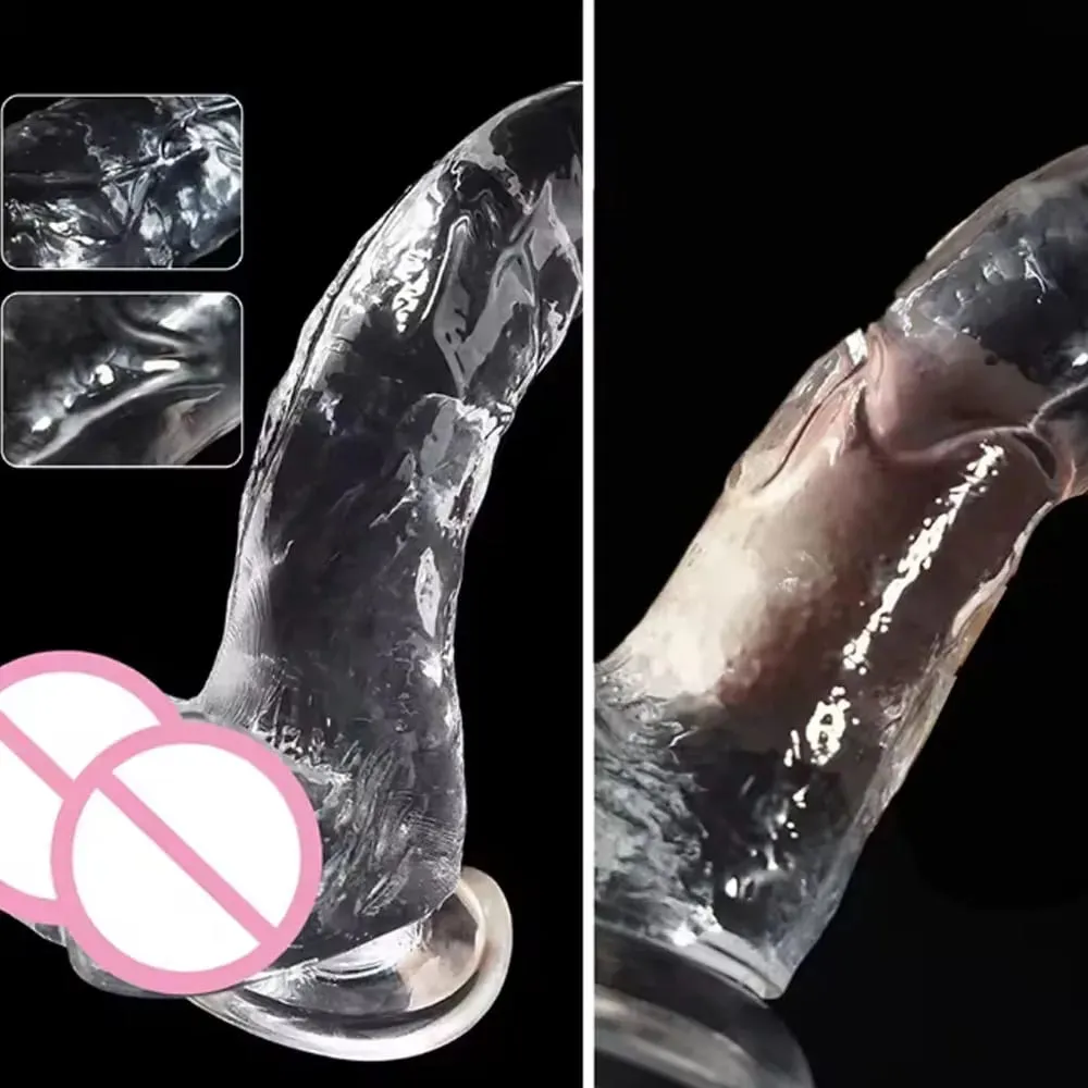 3 Sizes Realistic Jelly Dildo with Suction Cup Big Dick Female Masturbator Clitoral Stimulator Lesbian Sex Toys for Women — image 6