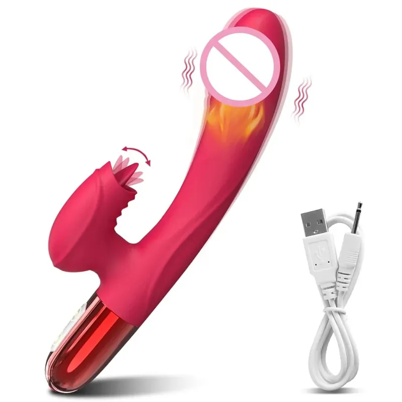 Szexuális játék vibrátor nőknek Klitorisz-stimulátor női maszturbátor G-pontos műpénisz nyelvnyalással felnőtteknek 18 év feletti termékek — image 11