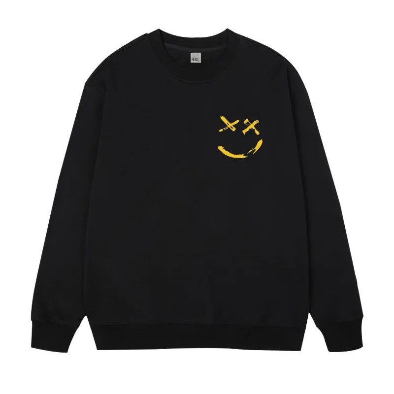 Plus Size Men's Pullovers Full Cotton Sweatshirts 5XL 6XL 7XL Autumn Winter Long Sleeves Printed Tops Panlalaking Damit 110kg-180kg — image 9