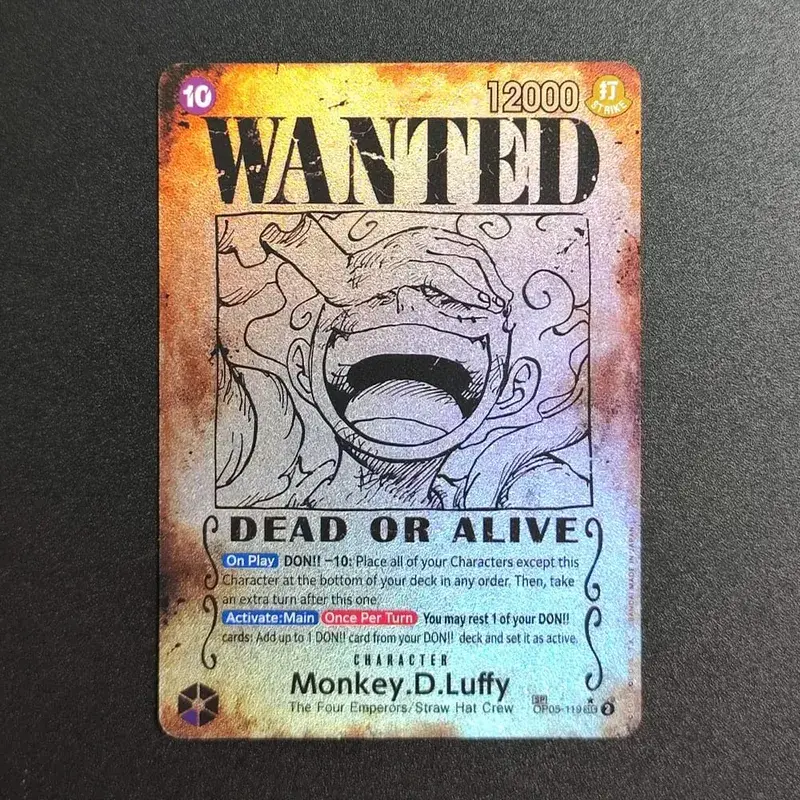 Proxy ONE PIECE CARD Luffy Shanks ACE Roger Teach Kaido Κάρτα χαρακτήρων Ζητείται Alternate Art English Collection Κάρτες Anime