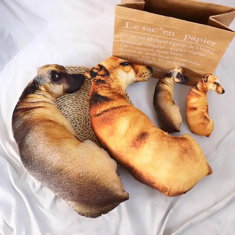 Aranyos 3D élethű állati dobópárna, puha, kreatív kutyapárna párna otthon — image 8