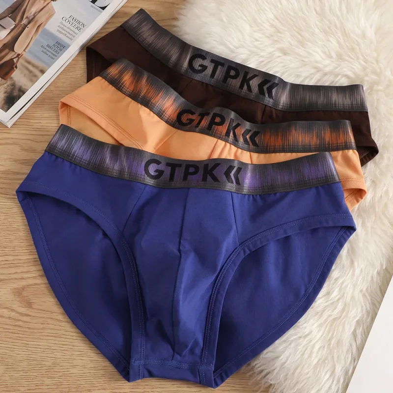 1/3PCS 95% Cotton Soft Comfortable Lingeries for Man High Stretch Men's Underwear Breathable Antibacterial 3D Mesh Pouch Briefs — image 11