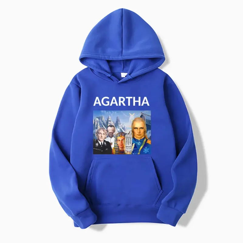 HollowEarth Agartha Meme Graphic Sweatshirt Men Women Hip Hop Vintage Style Hoodies Oversized Long Sleeve Comfort Loose Pullover — image 12