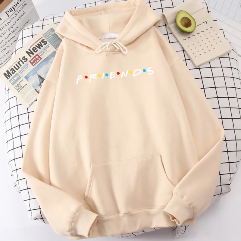 Sitcom Movie Friends Printed Mens Hoody Korean Fleece Sweatshirt Simpleng Crewneck Hooded Street Oversize Autumn na Damit ng Lalaki — image 12