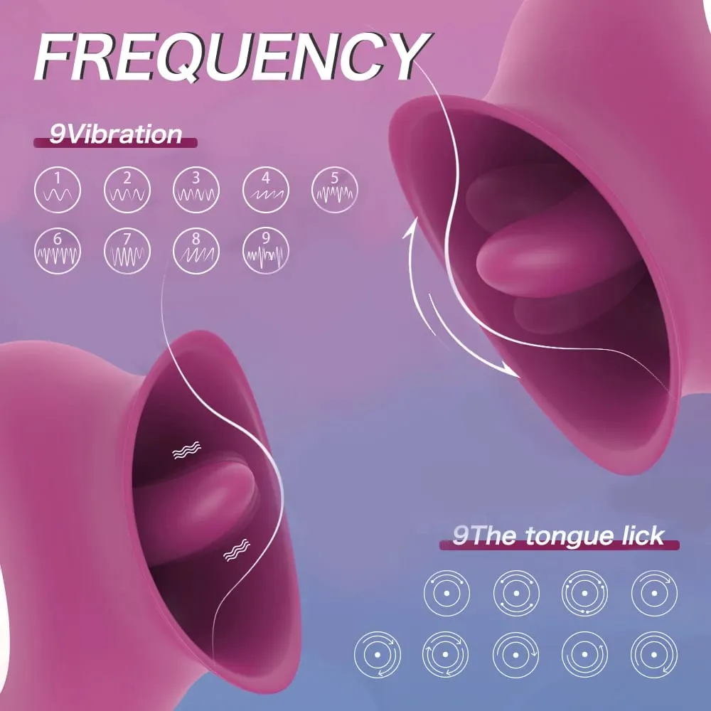 Női Vibrátor G-pont Műpénisz Clitorális Mellbimbó Stimulátor Orális Nyelv Pussy Vagina Szexjáték Női 18 éven felülieknek — image 5