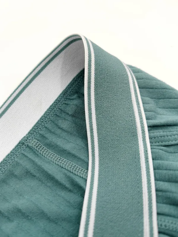 3PCS/Pack 100% Cotton Solid Striped Man Undrewear Lengthen Breathable Fitness Boxers Hombre Crotch Side Opening Men's Underpants — image 9
