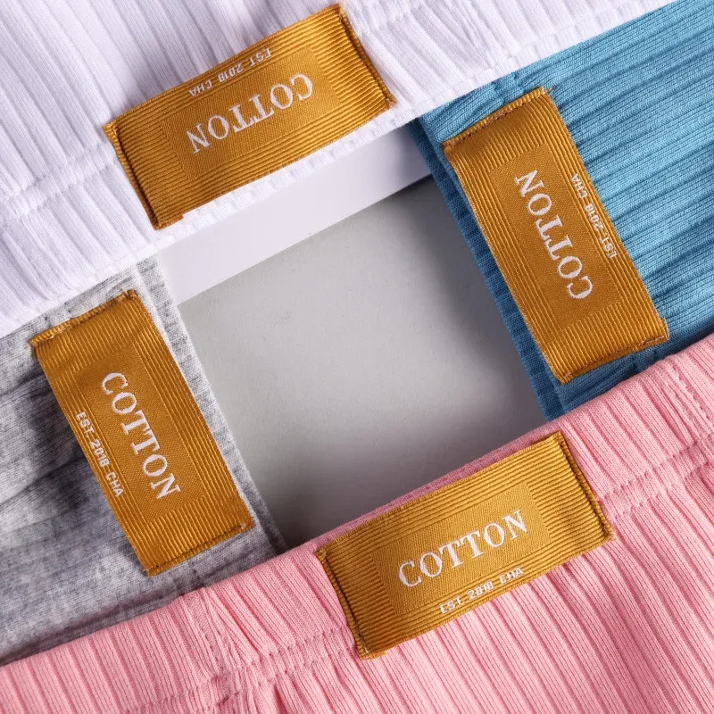 Cueca boxer masculina respirável de algodão macio, cueca boxer sólida cintura média em u convexa, shorts de seta masculina