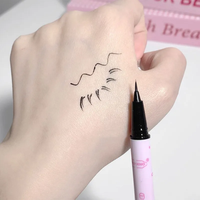 Black Liquid Eyeliner Eye Make Up Super Waterproof Long Lasting Eye Liner Easy To Wear Lying Silkworm Pen Makeup Cosmetics Tools — image 4