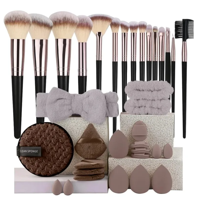 Sminkecset készlet Professzionális Beauty Foundation korrektor púder szemhéjpúder pirosító ecset Kabuki Blending Cosmetic Beauty Tool — image 20
