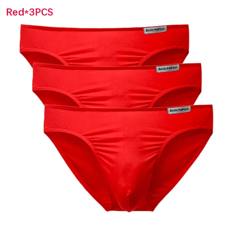 3PCS/Lot Men's Underwear Modal High Quality Soft Briefs Breathable Comfortable Youth Underpants Male Sexy U Bulge Pouch Panties — image 39