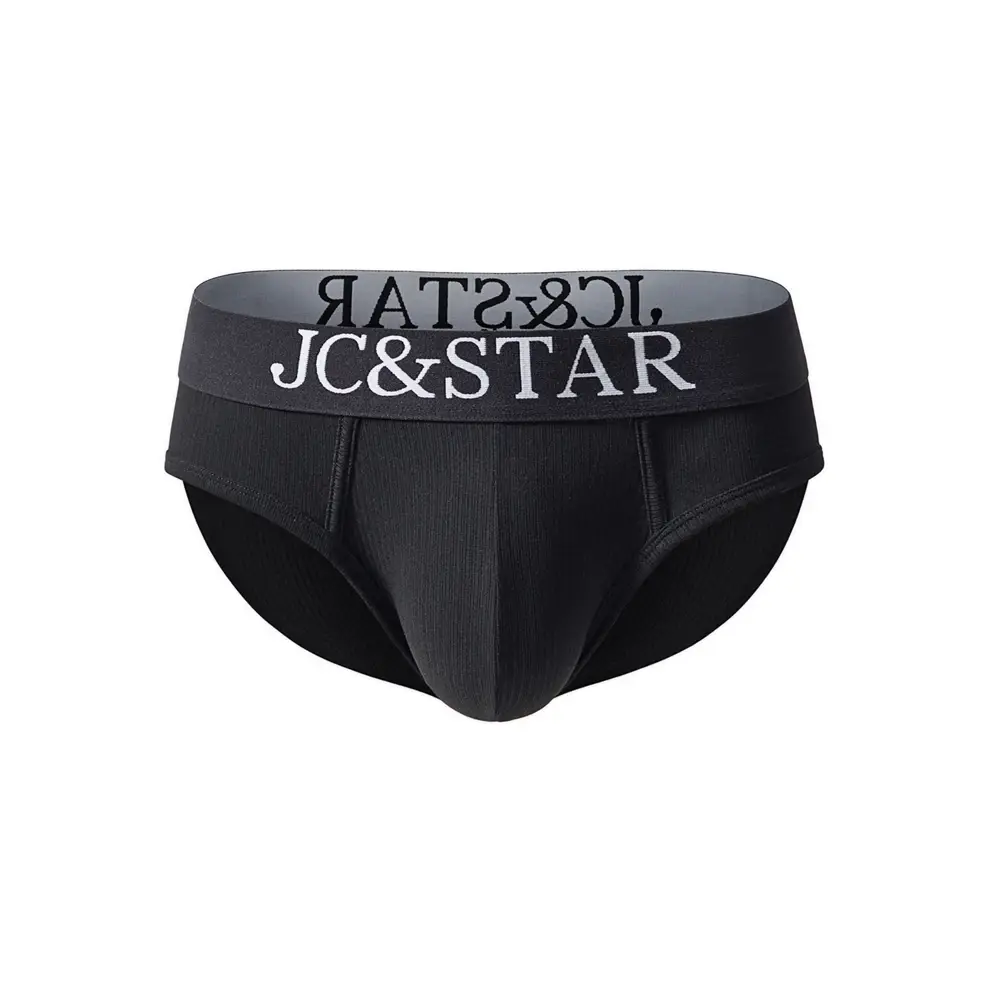 Athletic High Cut Design Mga Panloob na Panloob ng Sexy na Lalaki Mga Panloob na Panloob na Ribbed Cotton Sports Comfort Men Bikini Slip Panlalaking Tanga Briefs — image 12