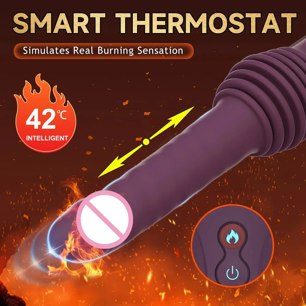 Telescopic Dildo Vibrator G Spot Clitoris Stimulator Massager Orgasm Thrusting Retractable Vaginal Toy Sex Toy for Adult Women