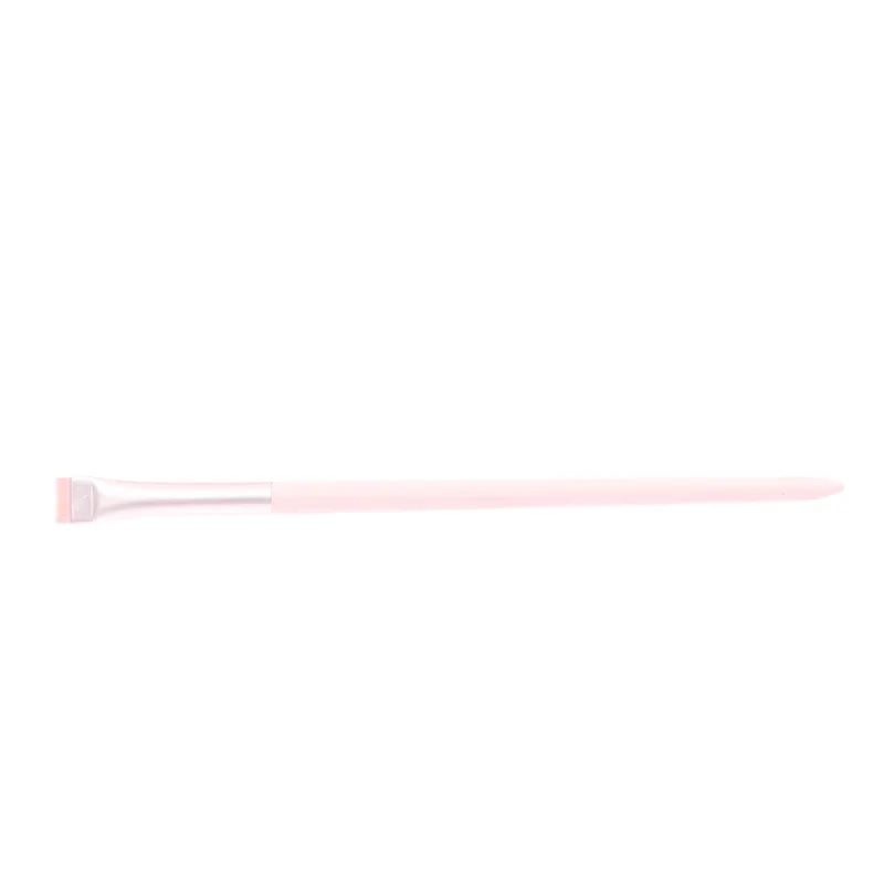Professional Flat Angle Wooden Eyeshadow Brushes Make Up Cosmetics Tools Pink Eye Makeup Brushes Flat Eyebrow Eyeliner Brush