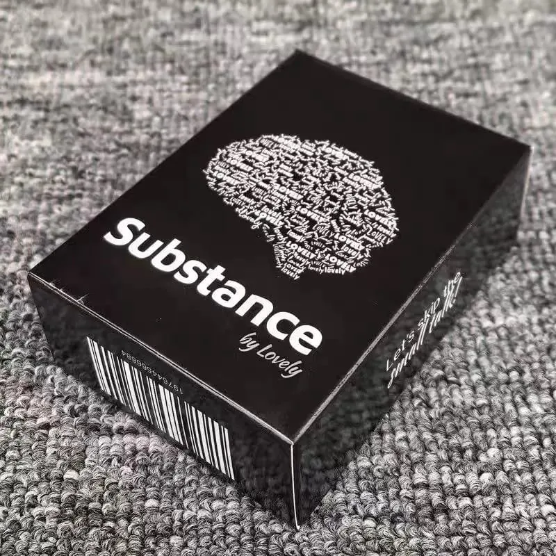 9X6,5cm Substance By Lovely English Edition Cute Deep Conversation Card Game Meaningful Dialogue with 90 Pcs Cards